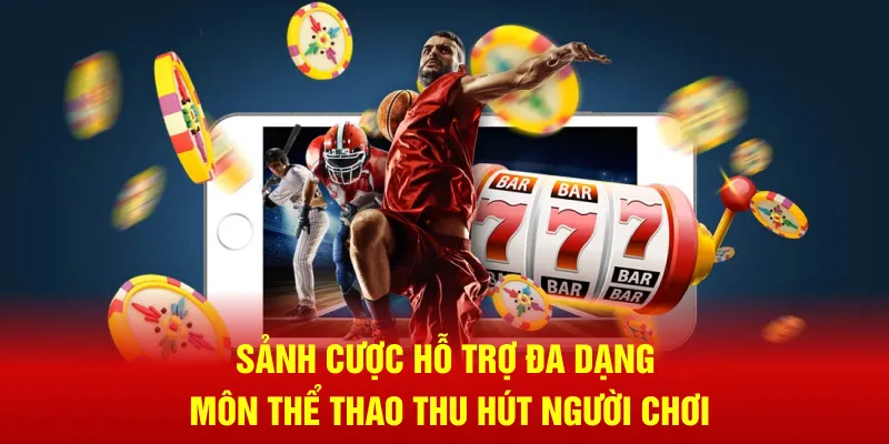 Sảnh cược hỗ trợ đa dạng môn thể thao thu hút người chơi